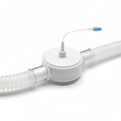 Close-up of gas sampling line and B/V filter