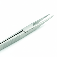 Close-up of hinge and handle