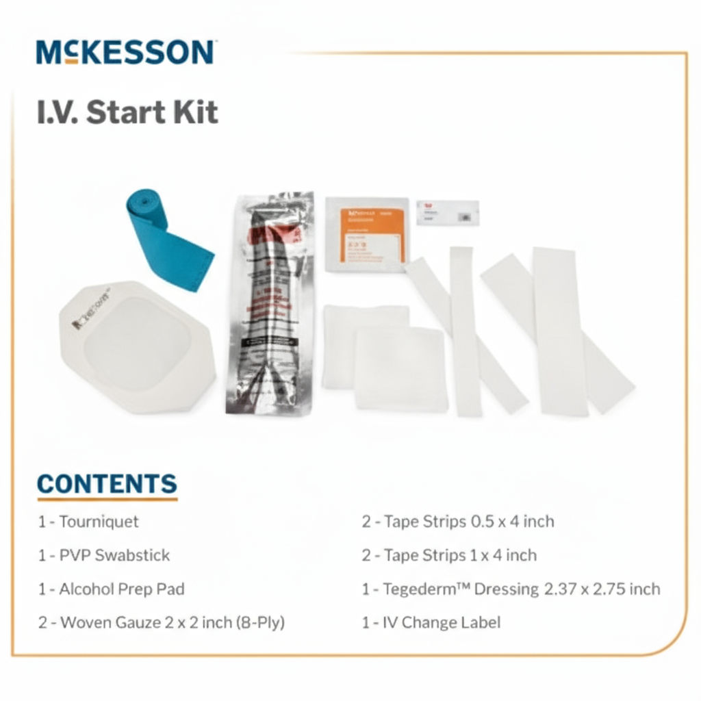 Close-up of IV Kit Components