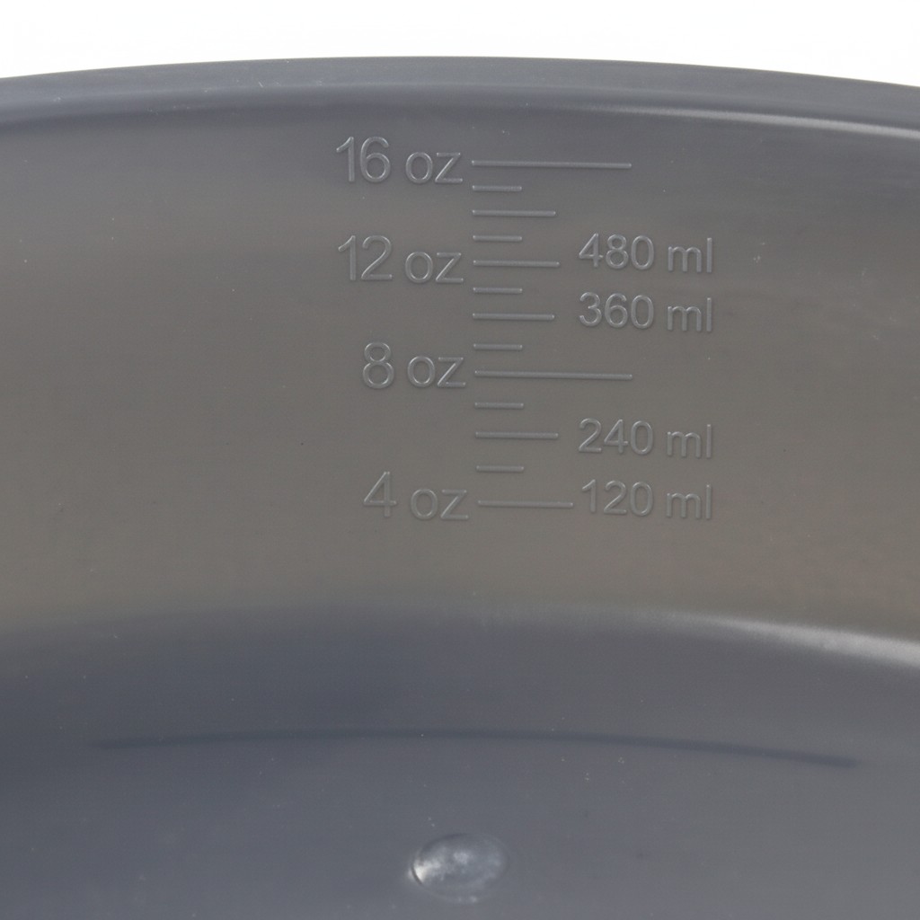 Close-up of measurement graduations