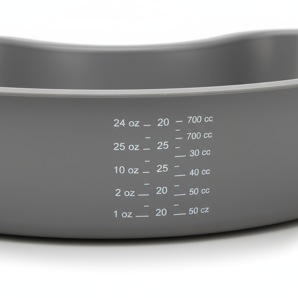Close-up of measurement markings