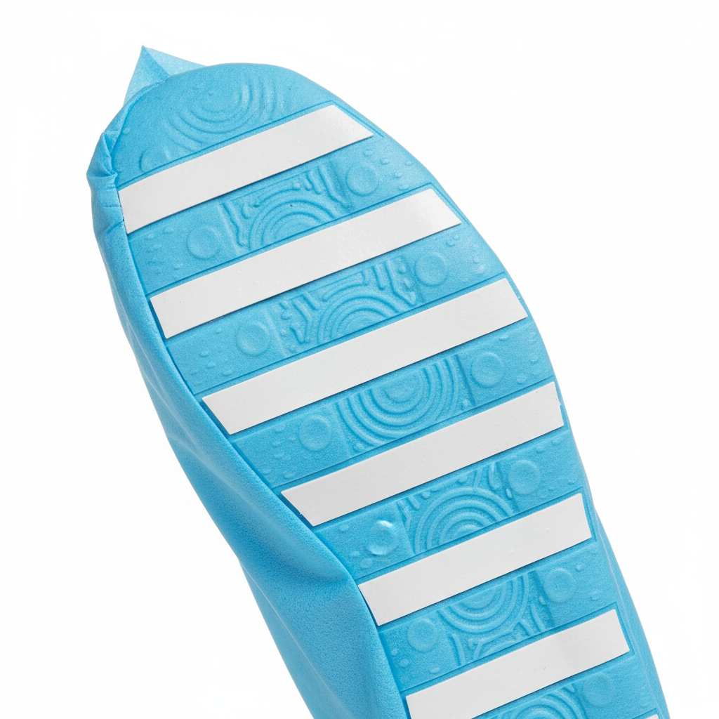 Close-up of non-skid sole strips