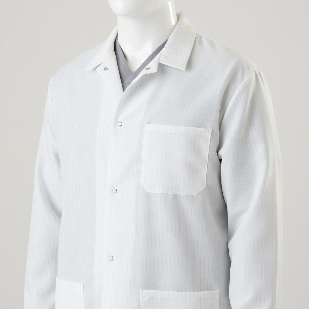Close-up of pocket detail, snap closures, and fabric texture