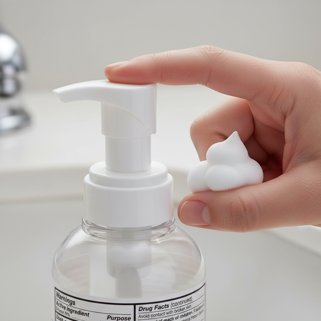 Close-up of pump mechanism