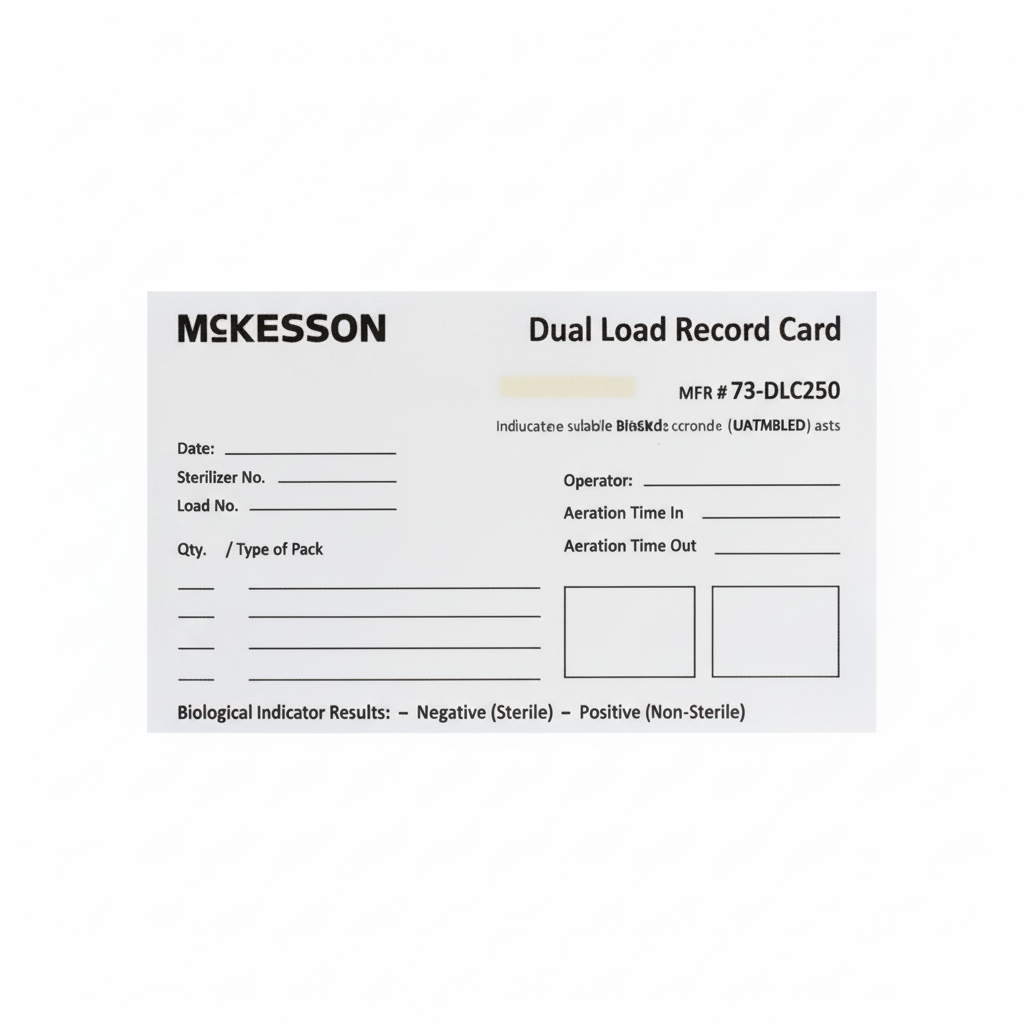 Close-up of record card showing pre-printed fields