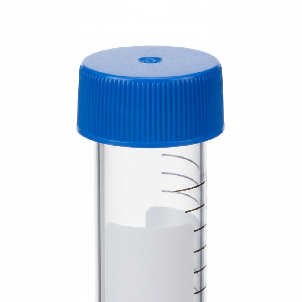 Close-up of screw cap and writing space