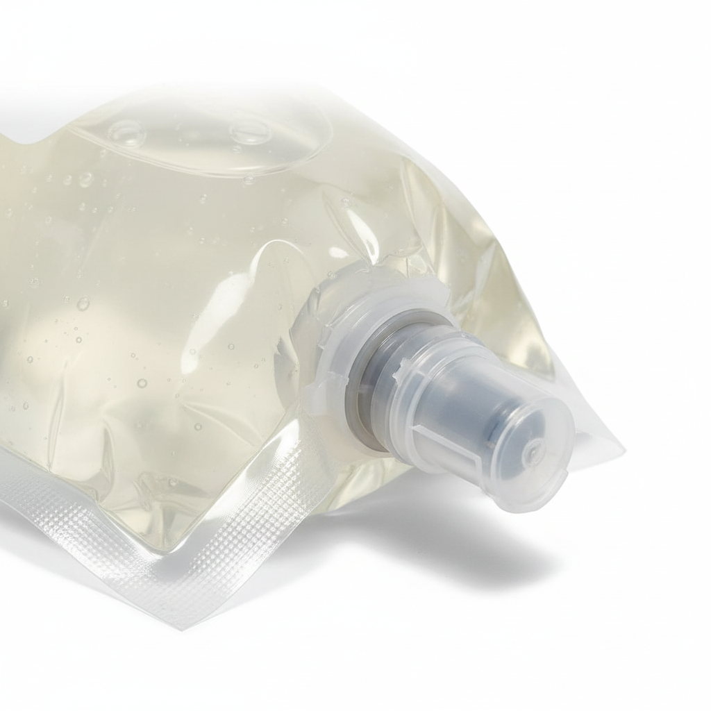 Close-up of sealed nozzle