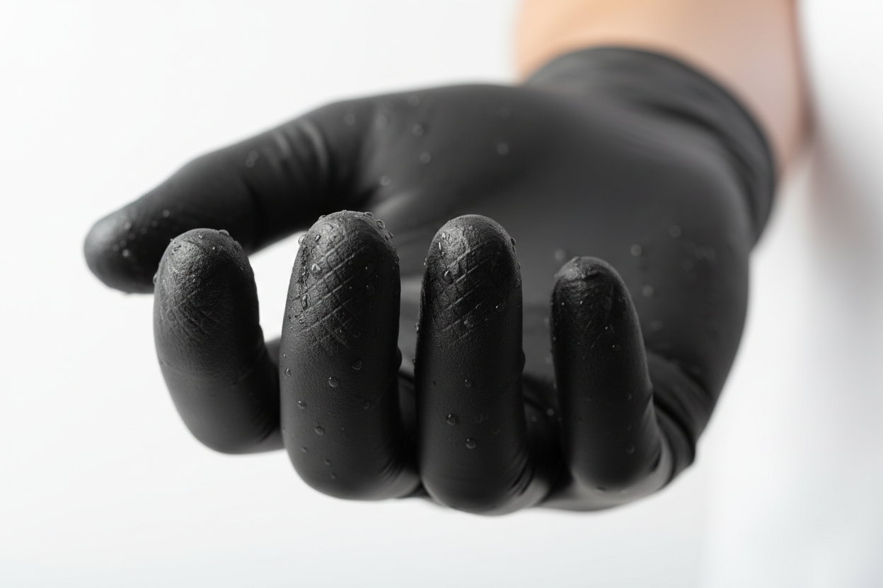 Close-up of textured fingertips