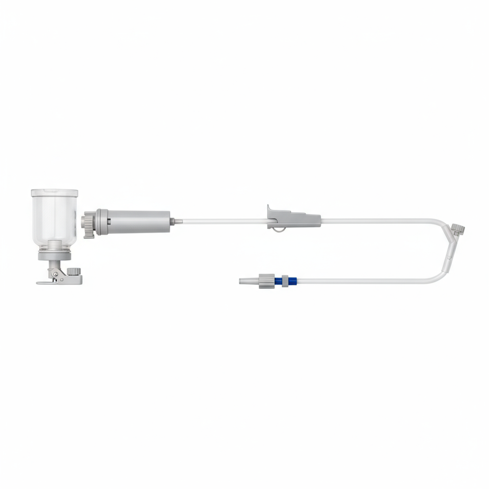 Complete IV set layout