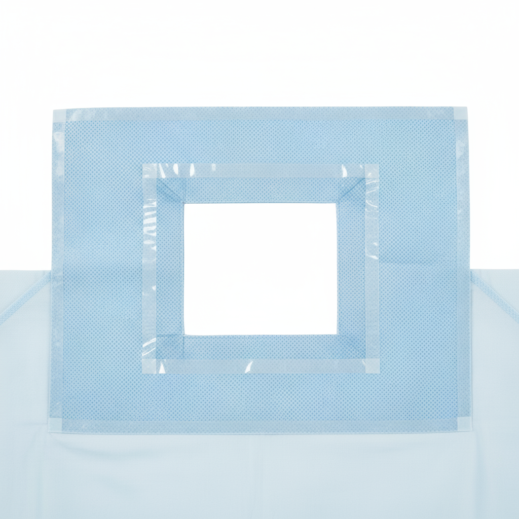 Detail of fenestration with adhesive border