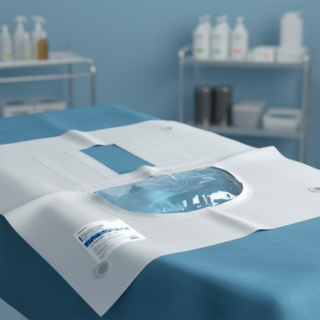 Detail of fluid collection pouch