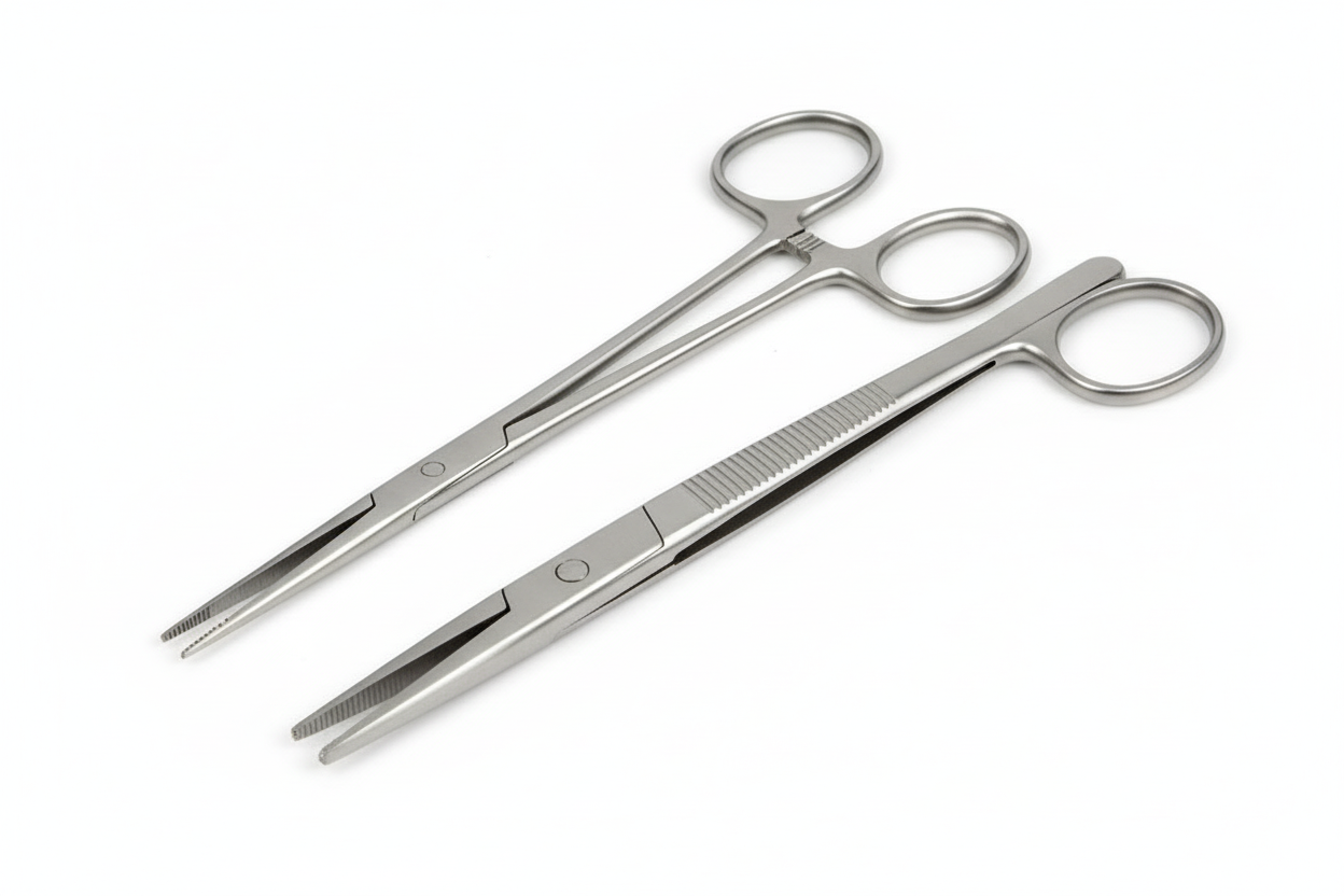 Detail shot of ergonomic forceps