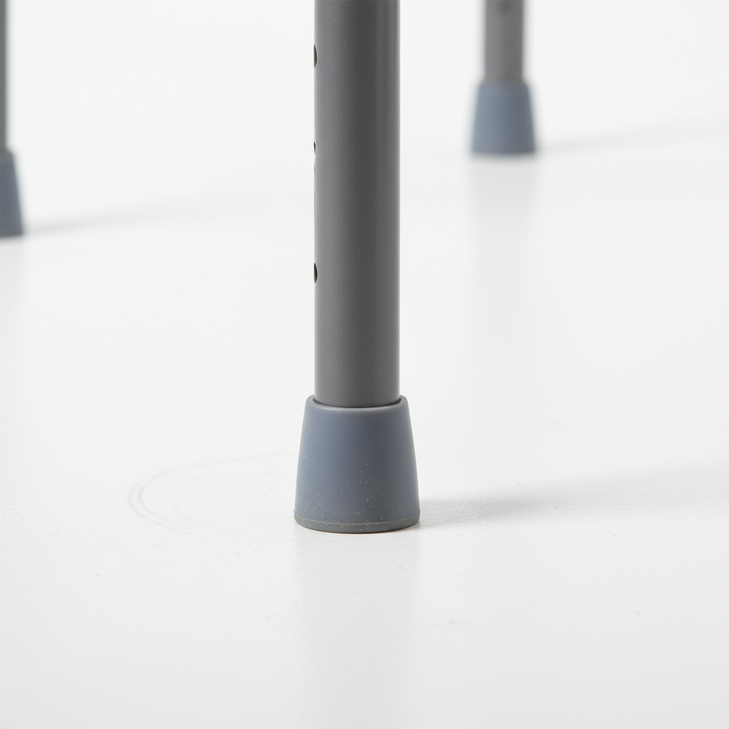 Detail shot of walker tips