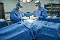 Drape in surgical setting