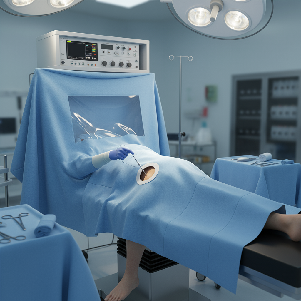 Drape in surgical use