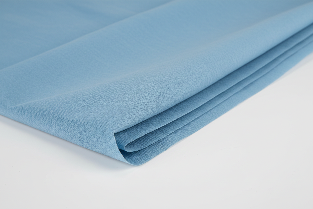 Drape partially unfolded showing fabric