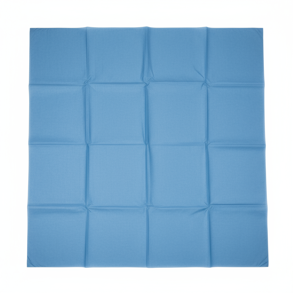 Drape sheet laid flat