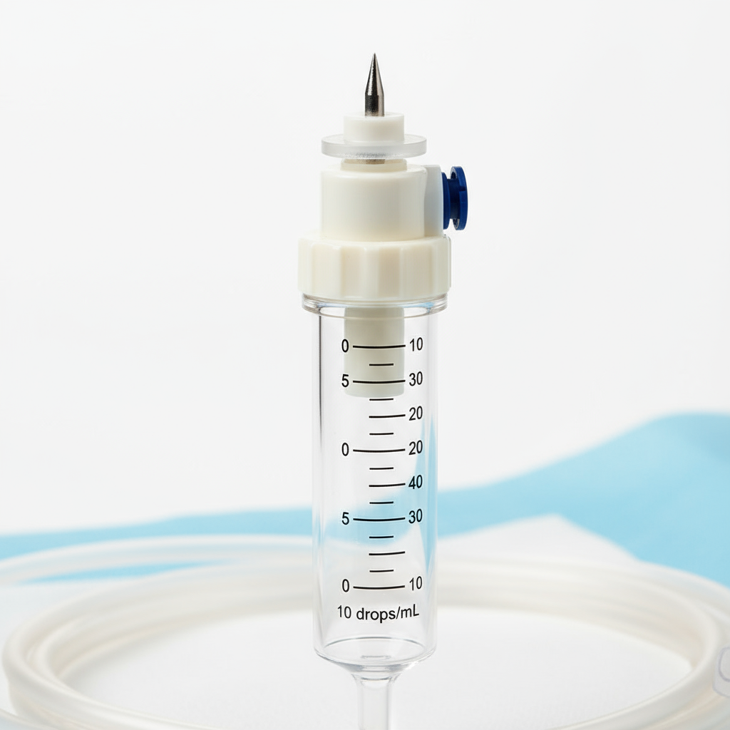 Drip chamber close-up