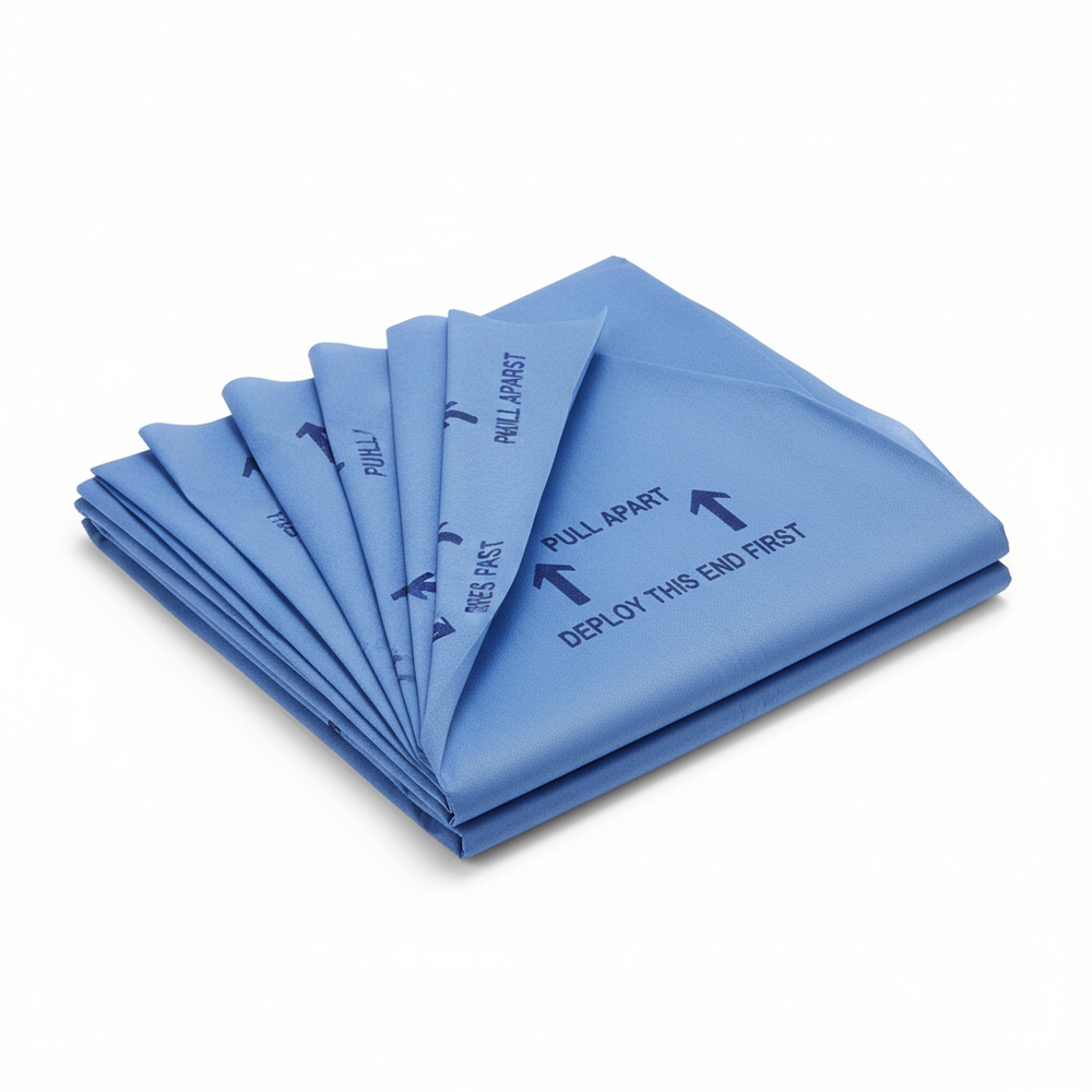 Fan-folded with instructions