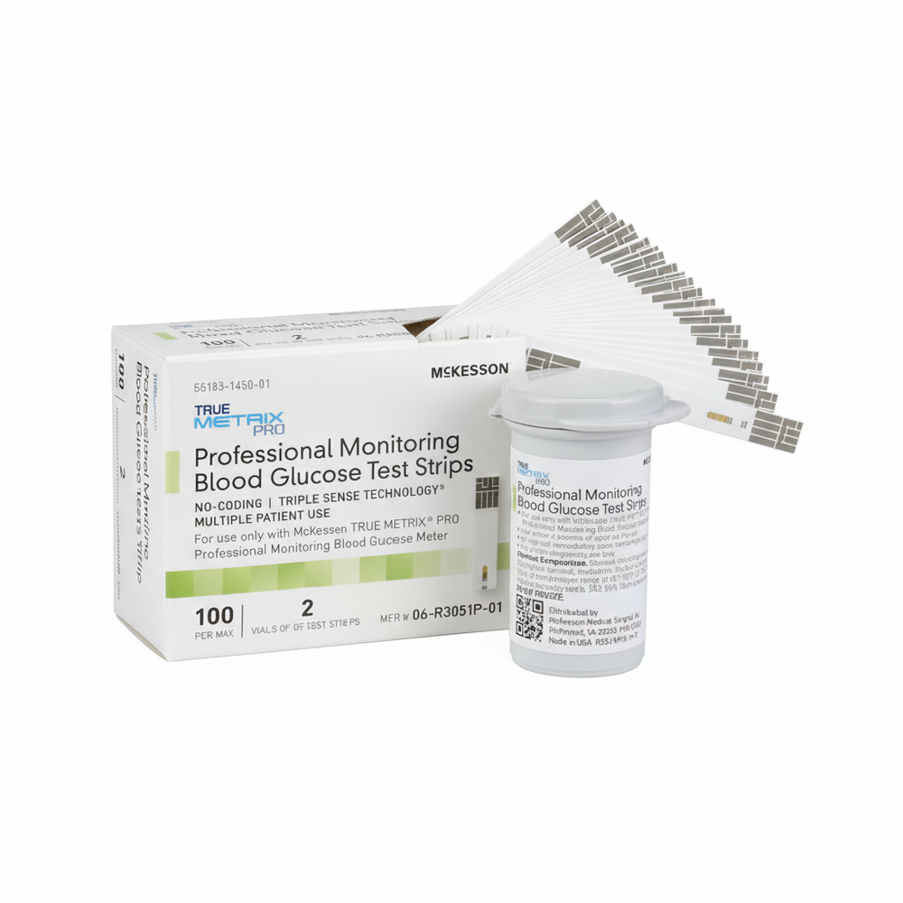 Fanned test strips view