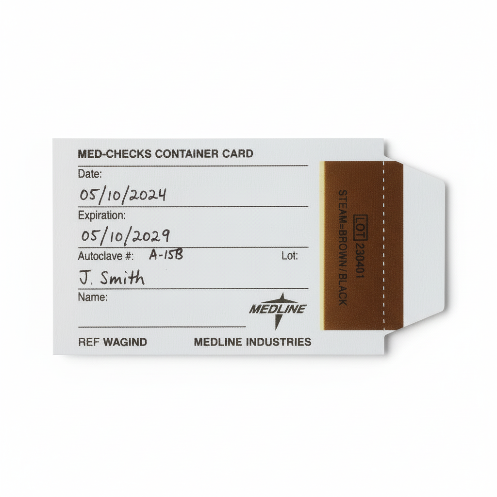 Filled-out card example