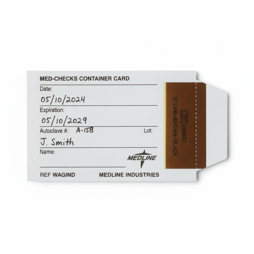 Filled-out card example