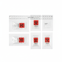 Flat lay with size reference