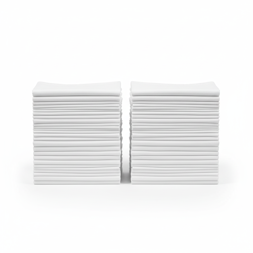 Flat Sheets Stacked Dozen