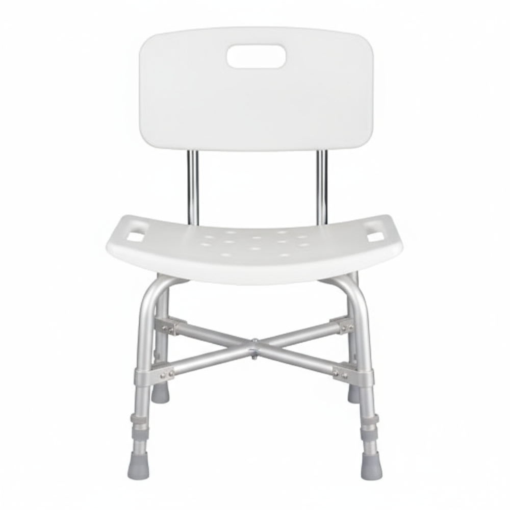 Front view showing full seat width and backrest