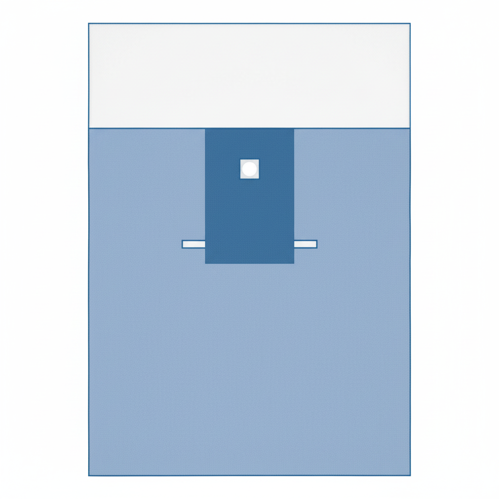 Medline Neonatal Drape Sheet - SMS Fabric with Absorbent Reinforcement - 66" x 95" - Case of 15