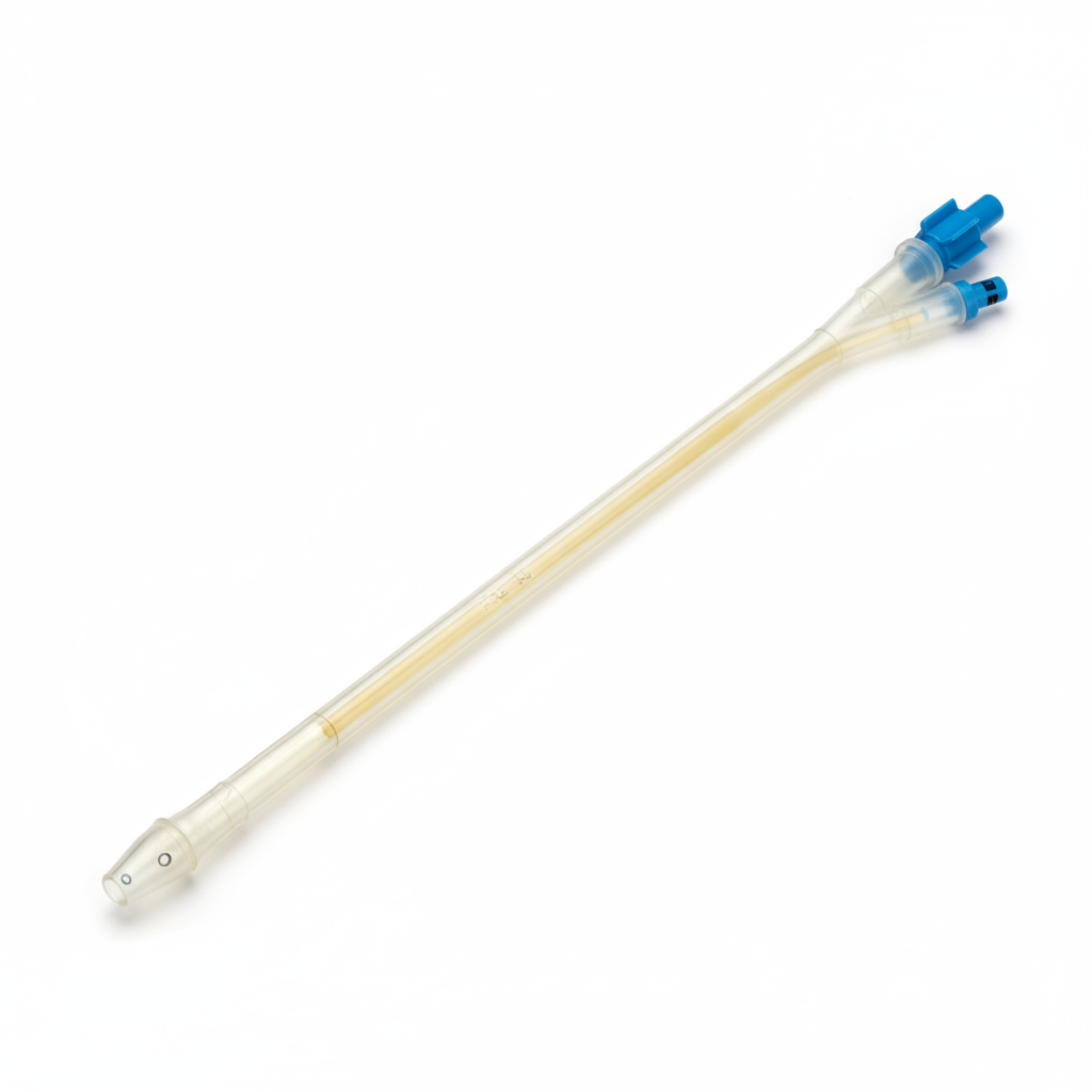 Full length view of catheter