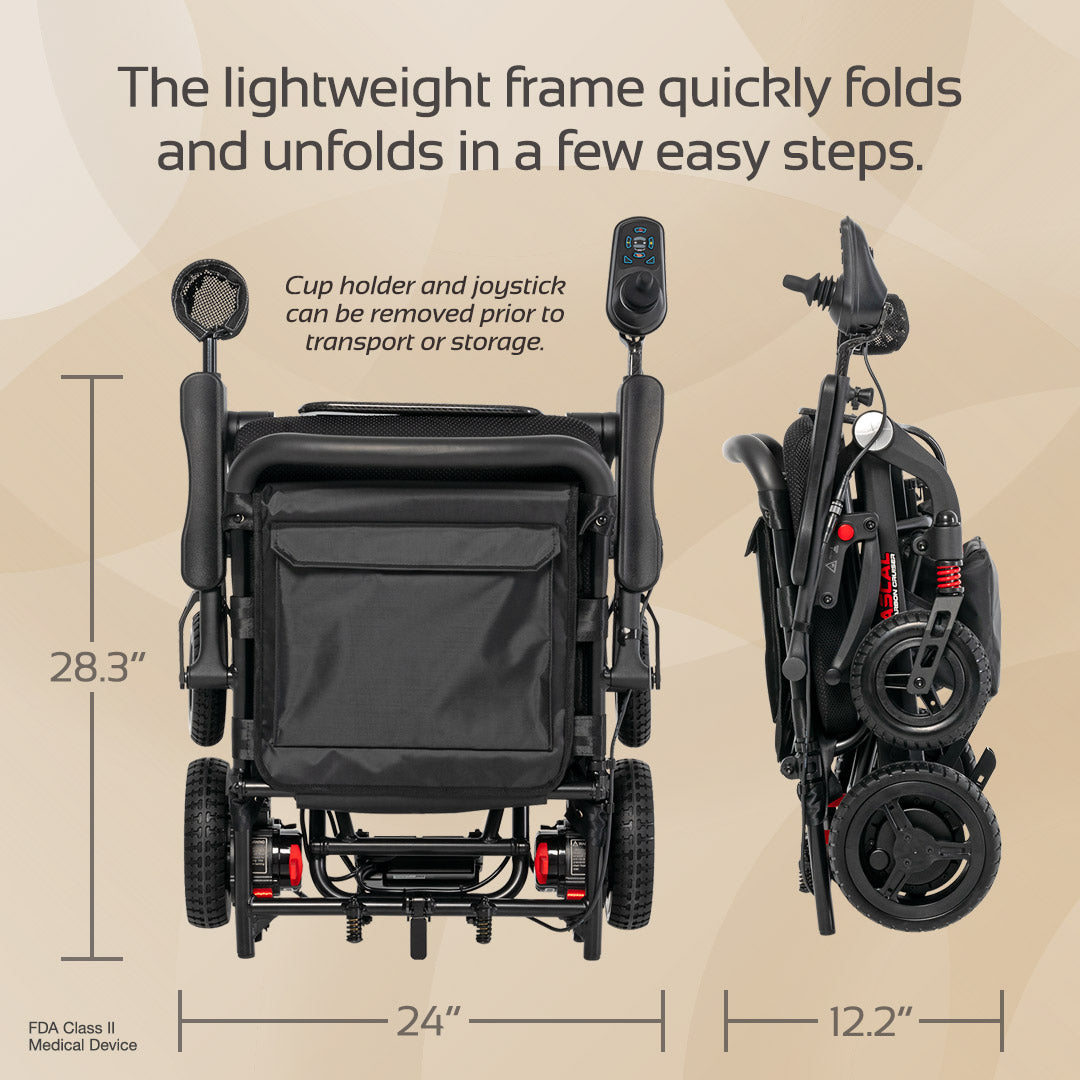 Rascal™ Carbon Cruiser Folding Electric Wheelchair