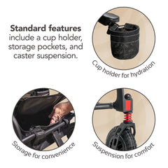 Rascal™ Carbon Cruiser Folding Electric Wheelchair
