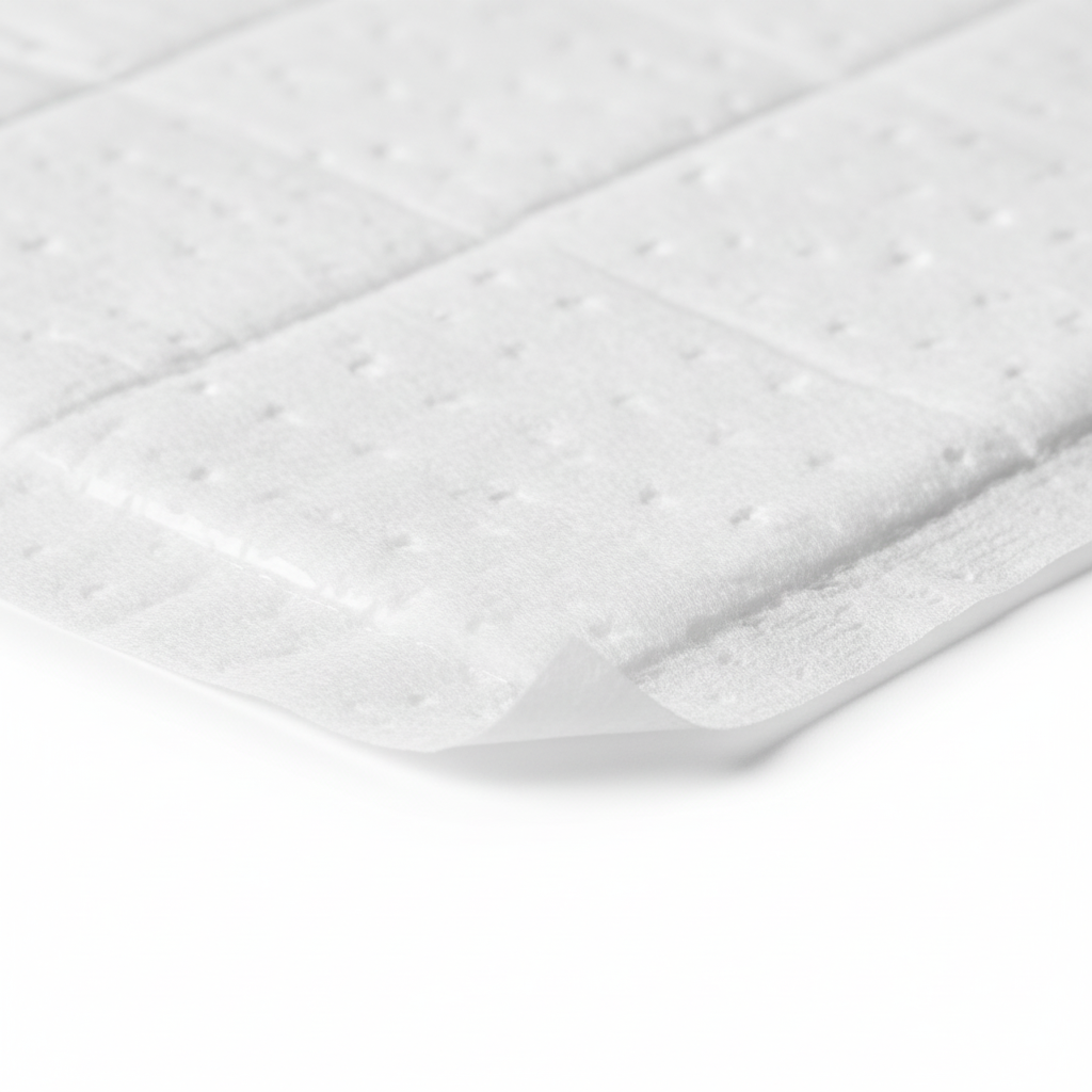 Heat-sealed gentle edges and material texture