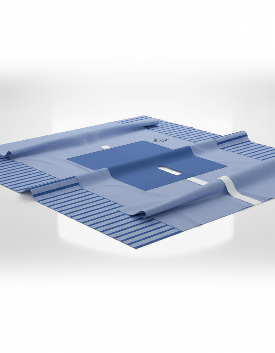 Absorbent reinforcement angle view