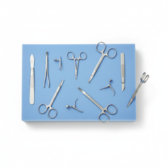 Flat lay with instruments