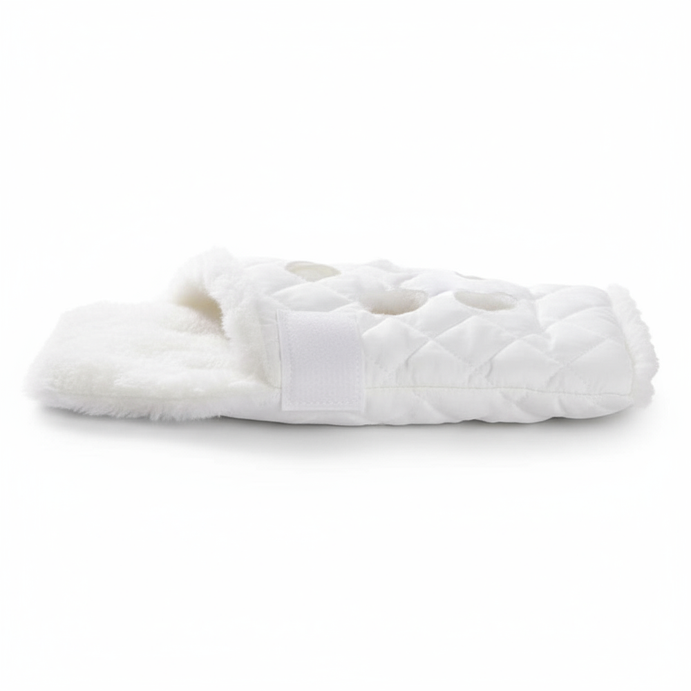 Side view showing closure system