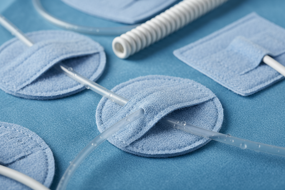 Hook-and-Loop Line Holders