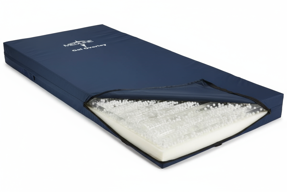 45-degree angle view showing gel chamber construction