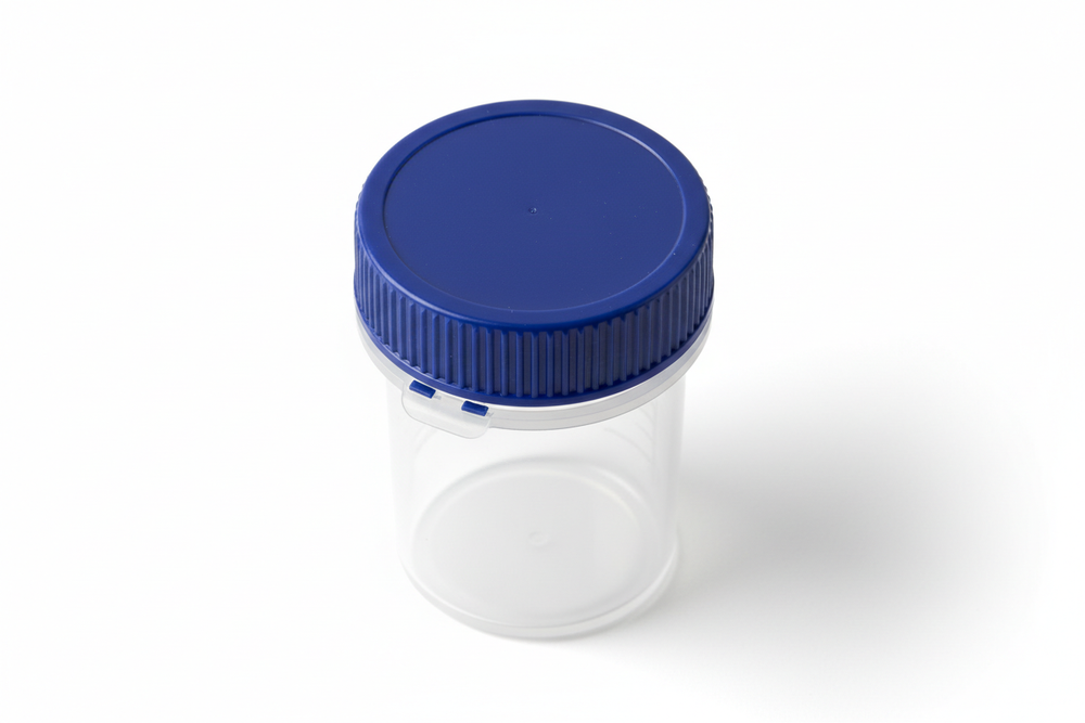 Top view of threaded lid