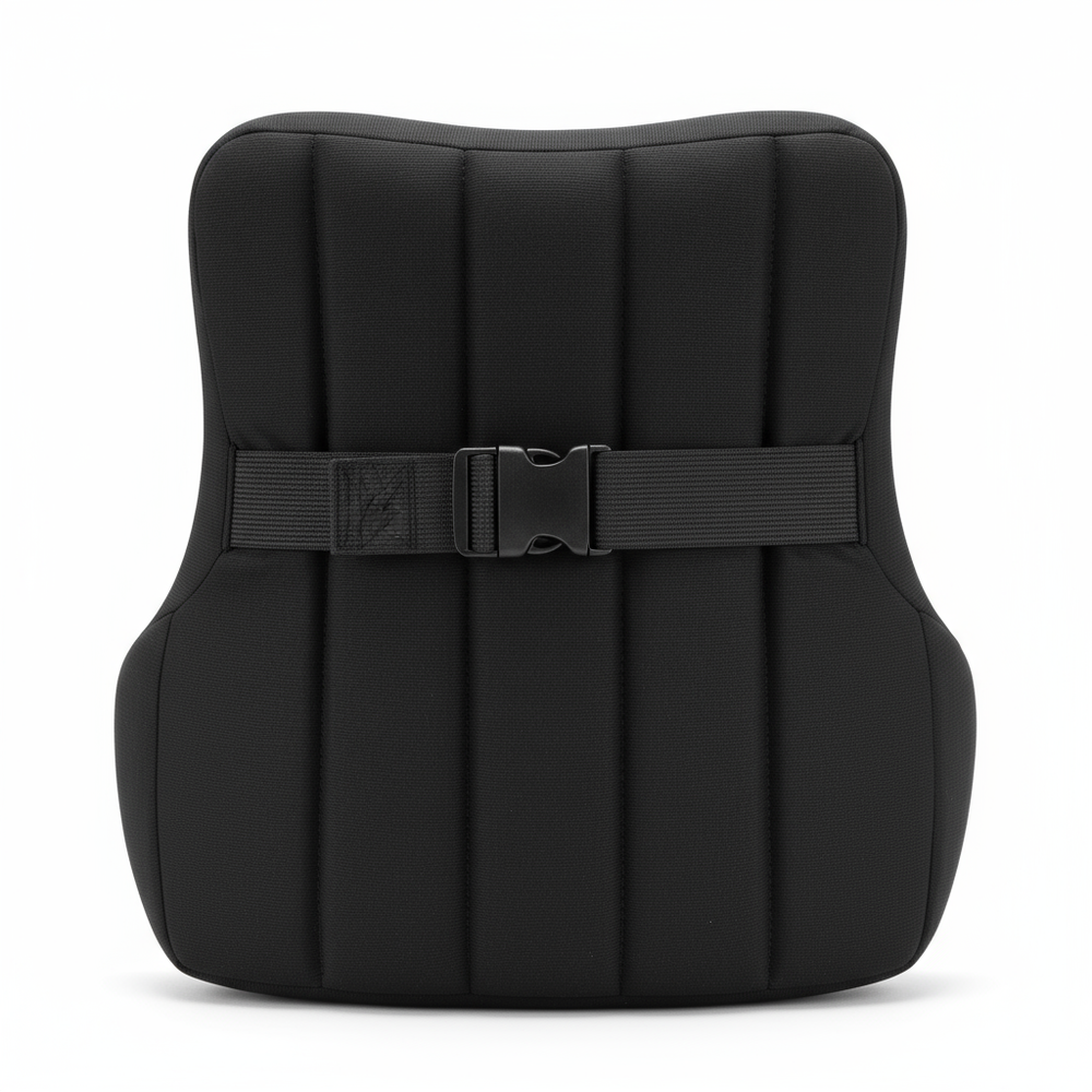 Back view with elastic strap