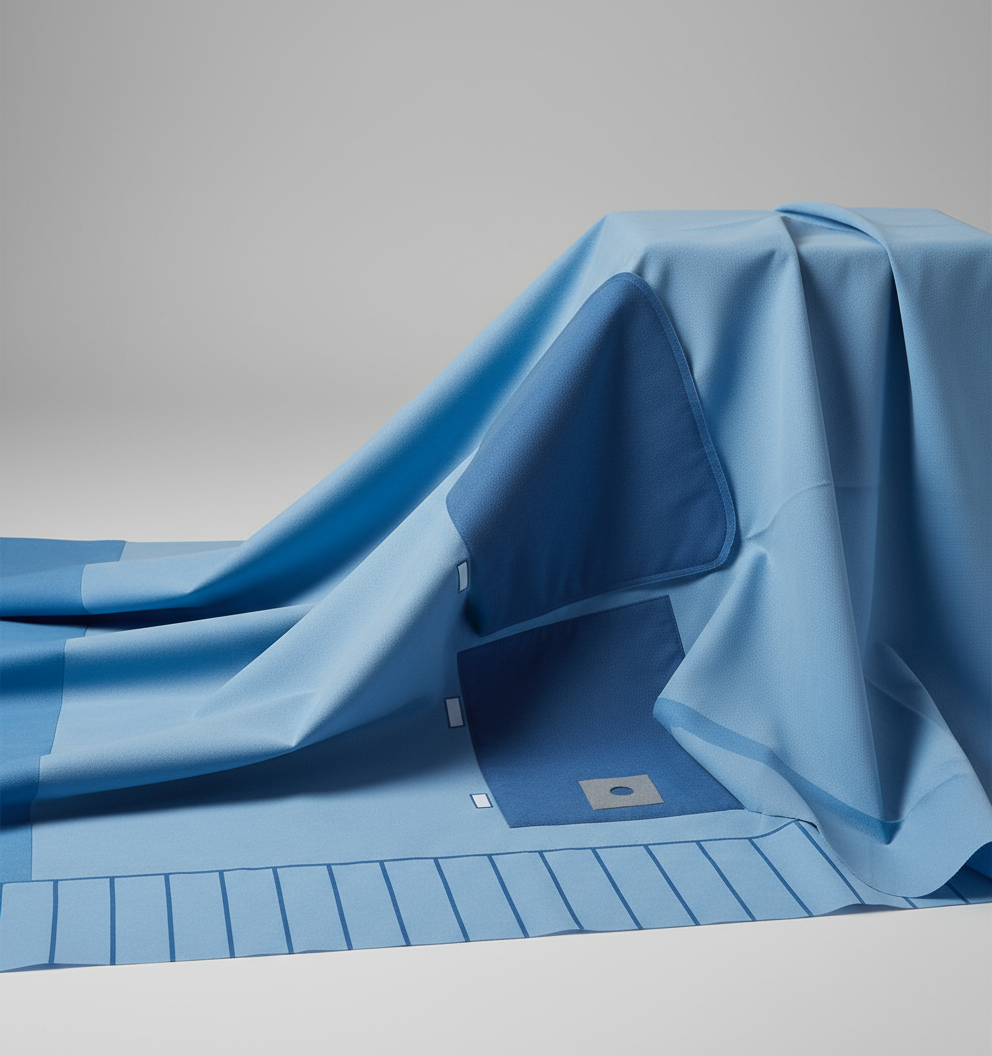 Side angle view showing drapeability