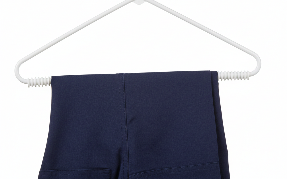 Heavy Duty Plastic Hanger - Multi-Ridged Bar Detail