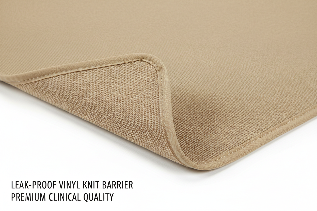 Vinyl barrier backing corner detail