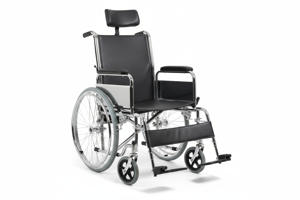 Front view of Excel Reclining Wheelchair