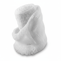 Detail shot of breathable cotton weave pattern