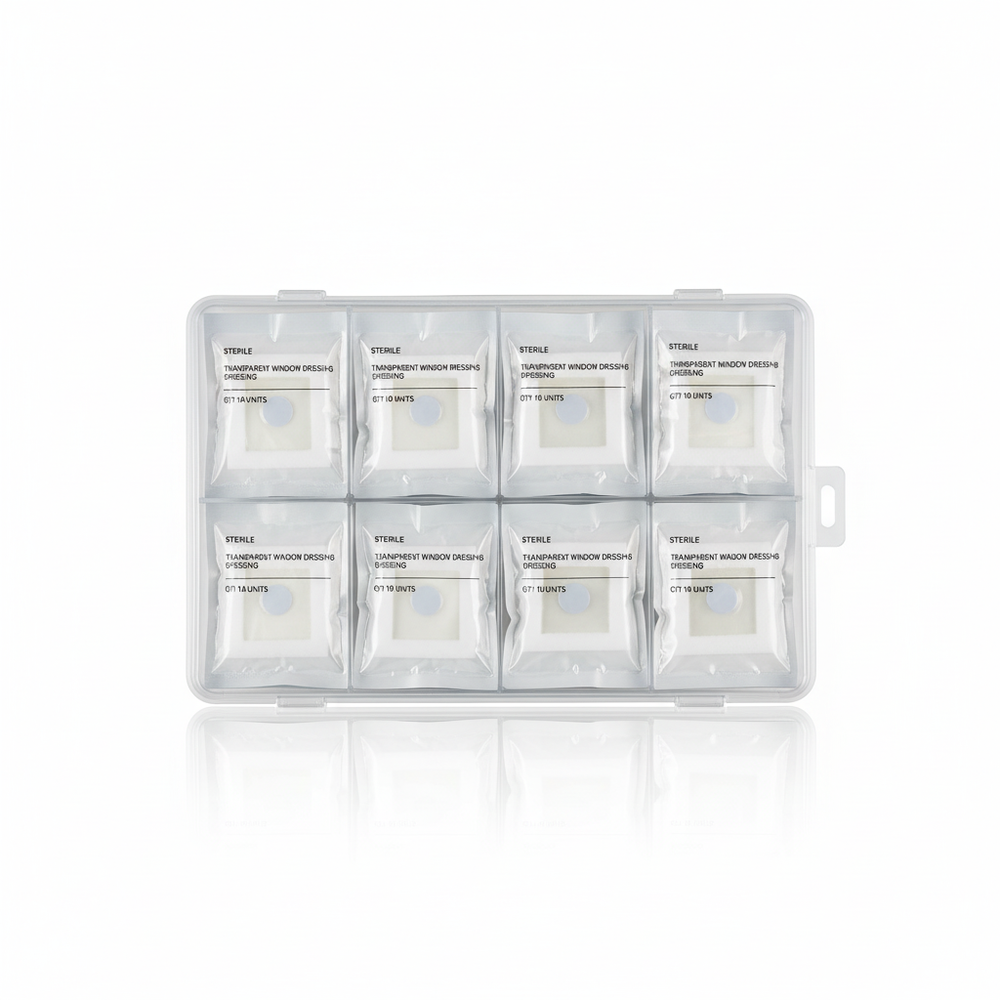 Case of 50 dressings arrangement