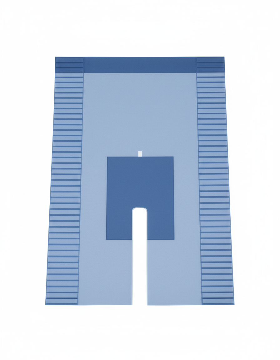 Drape shown in procedure position