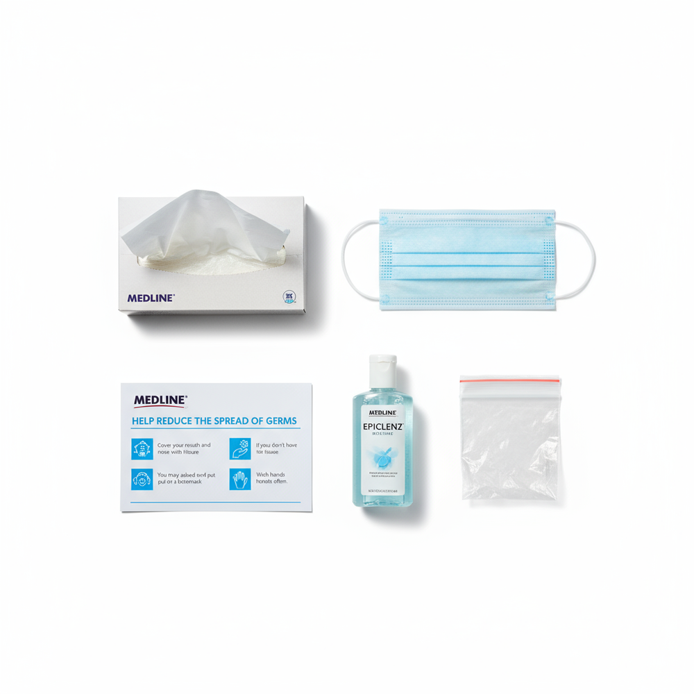 Top-down flat lay view