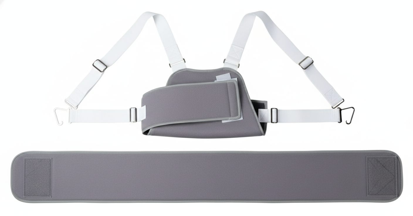 Flat lay showing all components